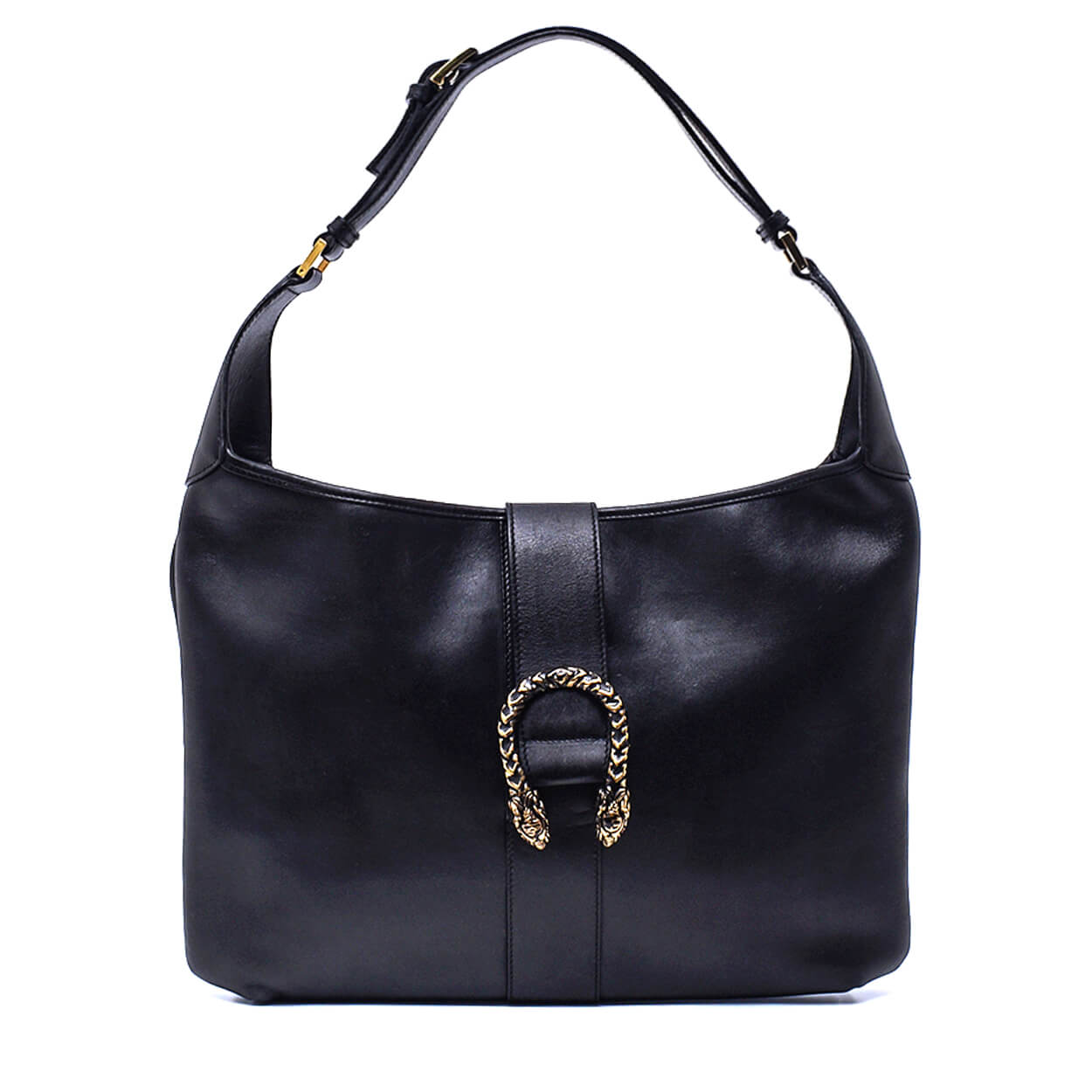 Gucci - Black Leather Dionysus Small Hobo Bag